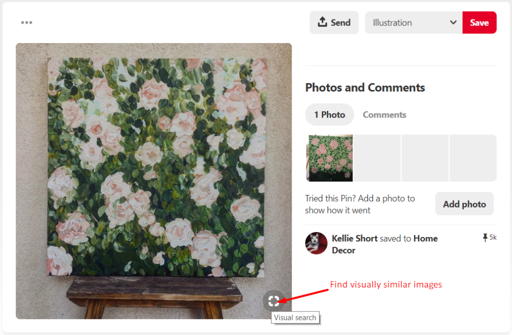 How Pinterest does search of photos 